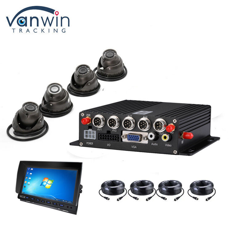 4 κανάλια κινητό DVR με GPS Tracker και 1080P κάμερα αυτοκινήτου για το σύστημα ασφαλείας λεωφορείου