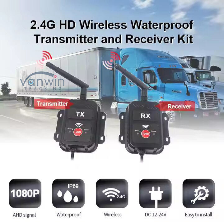 2.4G Ασύρματος Πομπός Δέκτης AHD Κατάλληλο για Κάμερα Φορτηγού Λεωφορείου Φορτηγού Ασύρματη Συσκευή