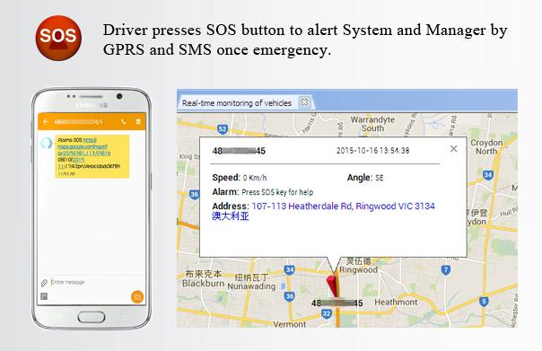 Προσαρμογή 2g 4g GPS Tracker Συσκευή παρακολούθησης οχημάτων με Sdk και Api 9
